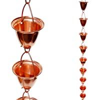 Los mejores  - Stanwood OT-rc6 8 ft Taza Grande-Bell Lluvia – Cadena Cobre